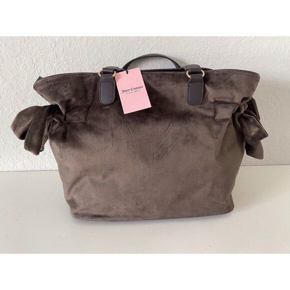 Juicy Couture Juicy For All Tote Brown Chocolate Pink Purse Bag Viral NEW - Picture 9 of 16